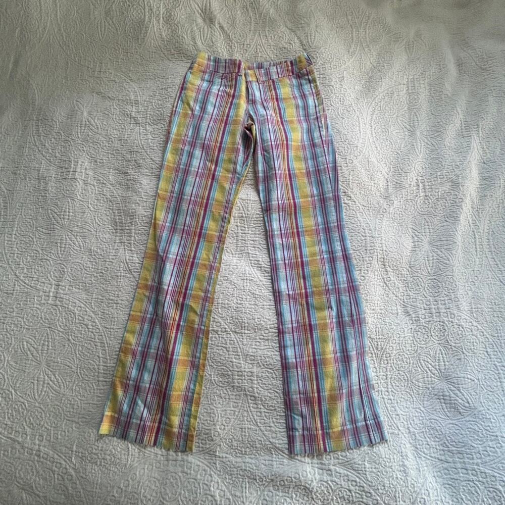 Lacoste Plaid Trousers, french size 34, womens